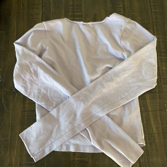 brandy melville lavender long sleeve top - Picture 2 of 3